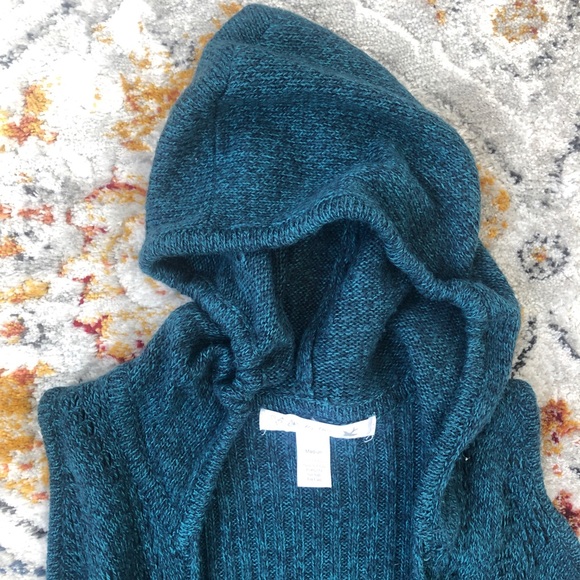 Teal Cardigan Vest - Picture 4 of 13